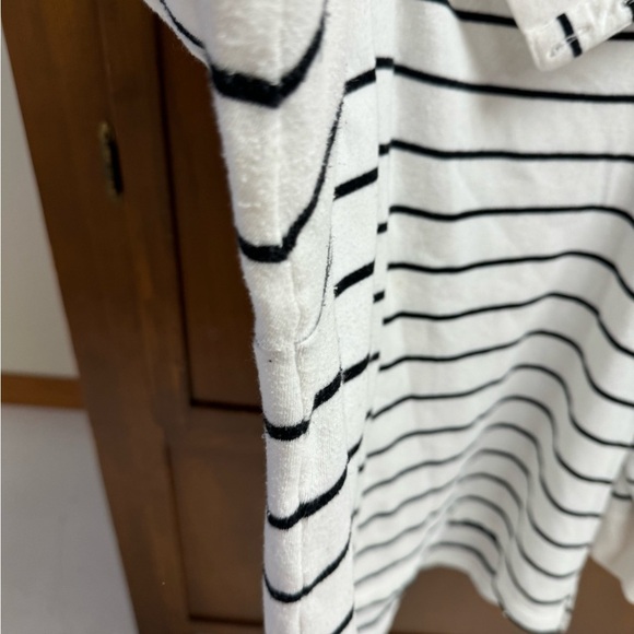 J. Crew striped sweater/ long sleeve shirt 2XL L30in 26-27in pit 3button collar - Picture 9 of 10